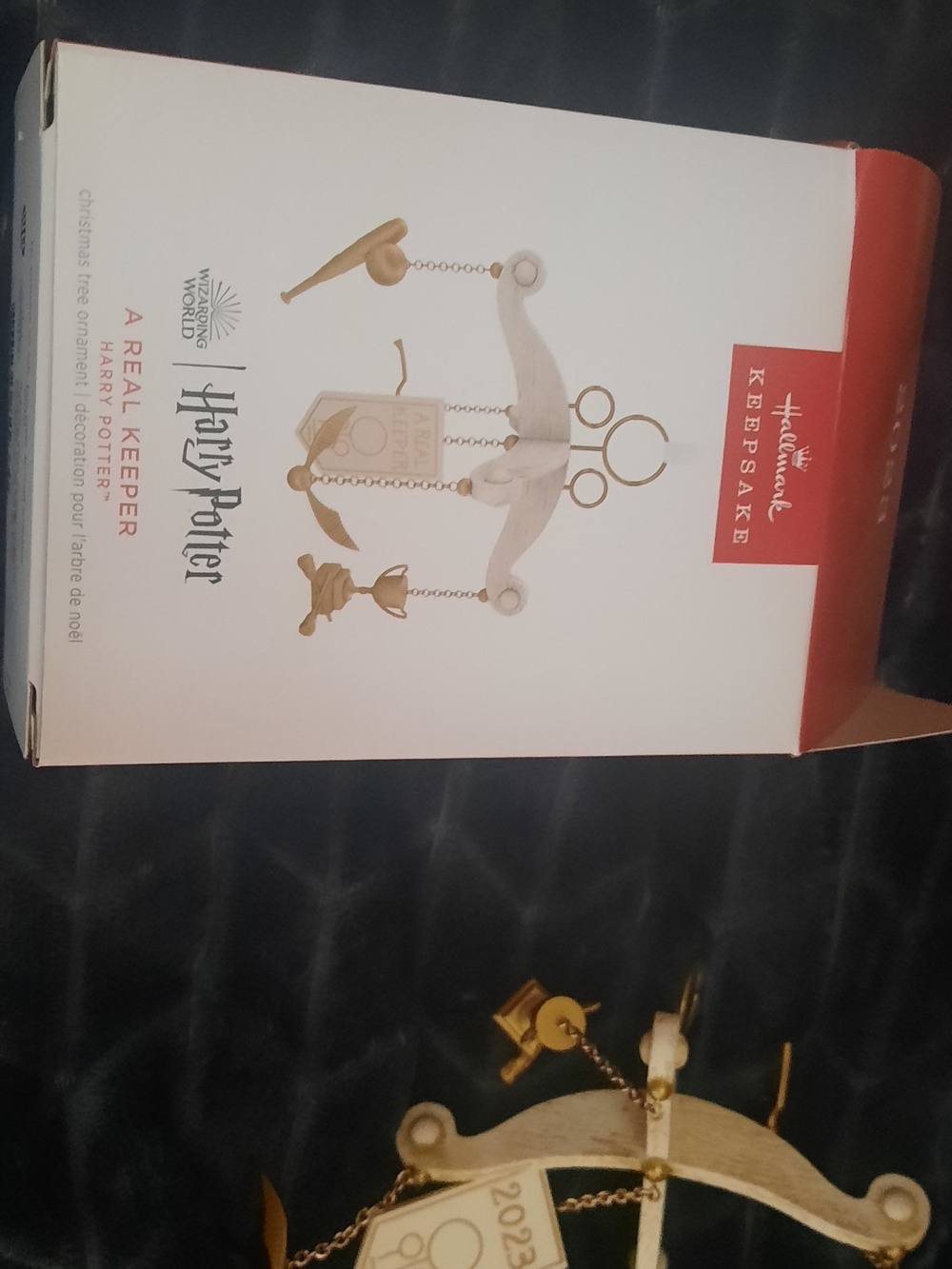 Hallmark Gold and Cream Harry Potter Real Keeper Ornament